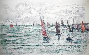 Paul Signac Audierne, Return of the Fishing Boats oil painting on canvas